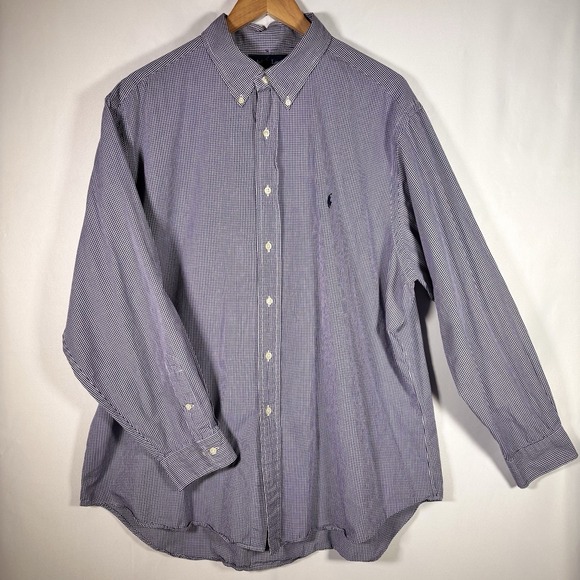 Ralph Lauren Other - Vintage Ralph Lauren Classic Fit Button Down Mens Dress Shirt 18 34 35 Gingham